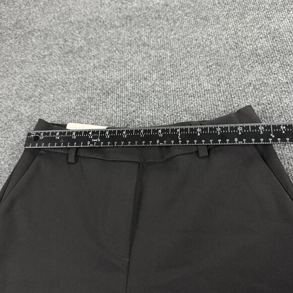 H&M Pants Womens 4 Black Slacks Regular Waist Ankle Length Elastic Conscious - Picture 5 of 14